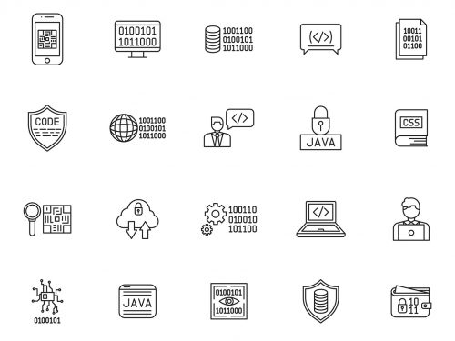Binary Vector Icons