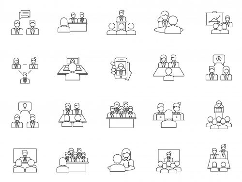Business Meeting Icons