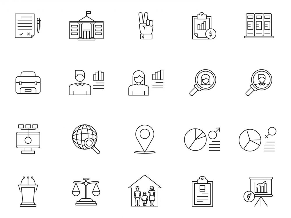 Census Vector Icons