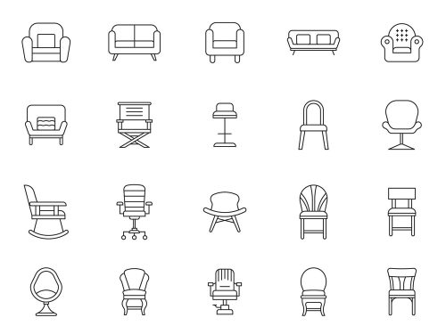Chair Vector Icons