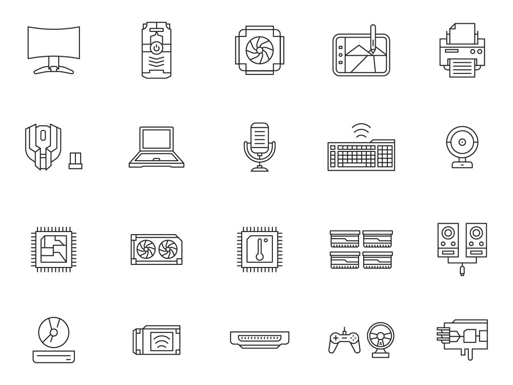 Computer Upgrade Icons