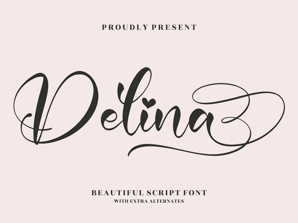 Delina Free Font
