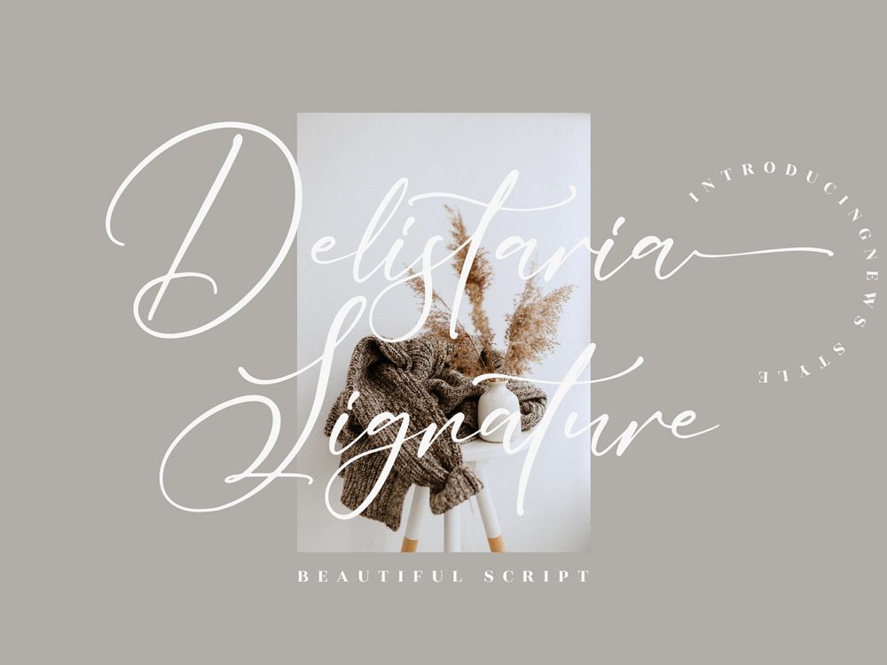 Delistaria Signature Free Font