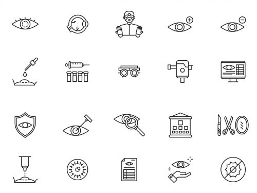 Eye Surgery Line Icons