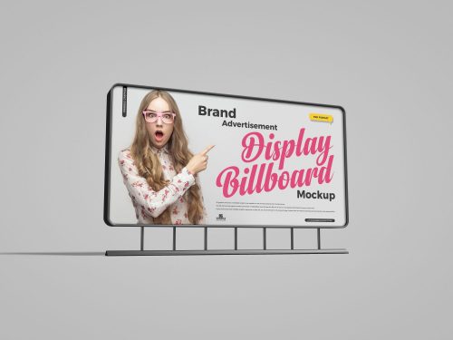 Brand Advertisement Display Billboard Mockup