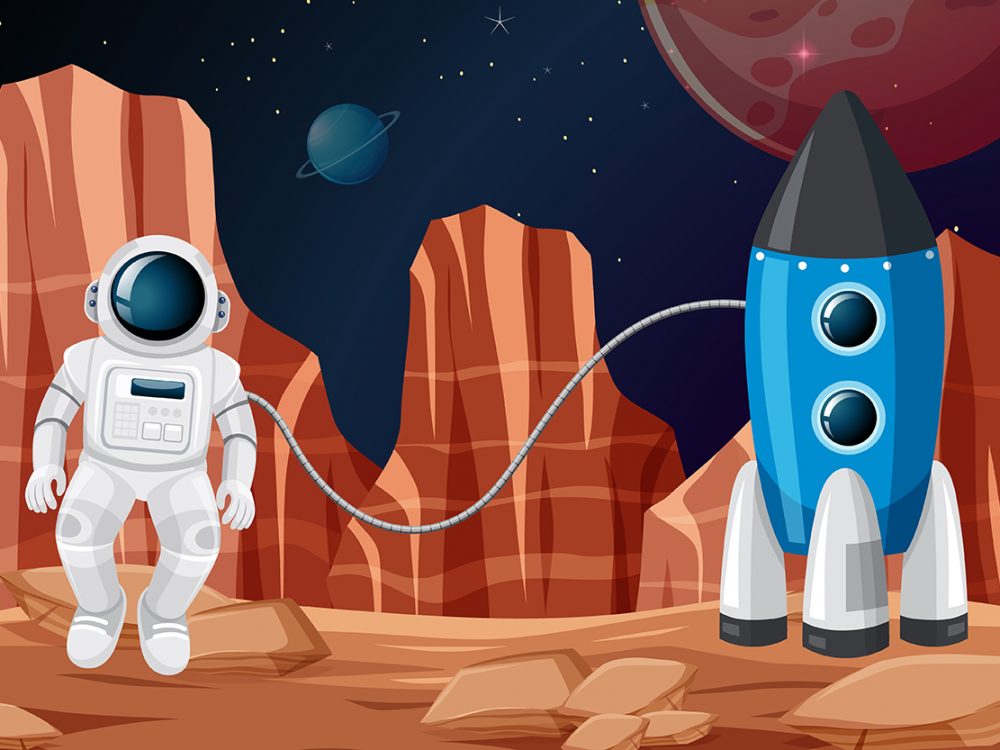 Free Concept Astronaut Illustration