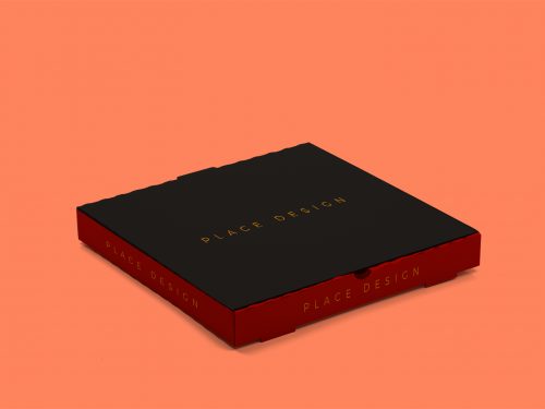 Free Pizza Box Packaging Mockup