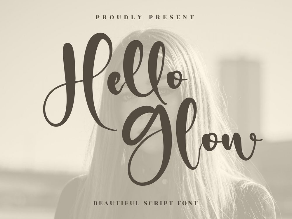 Hello Glow Free Font