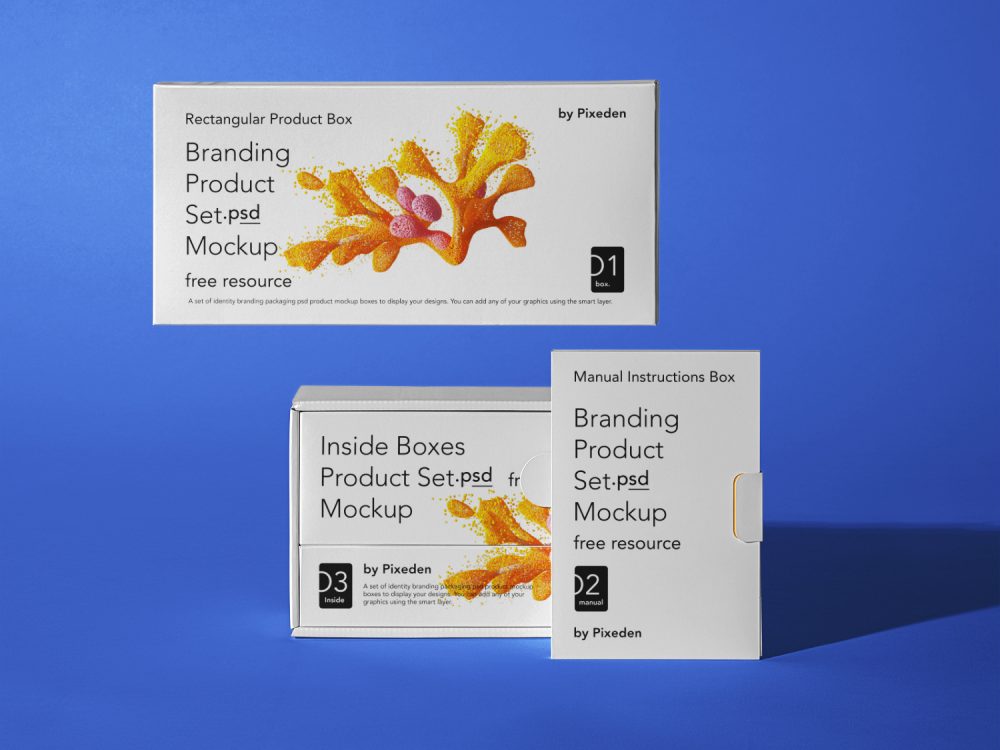 Product Branding Psd Box Mockup