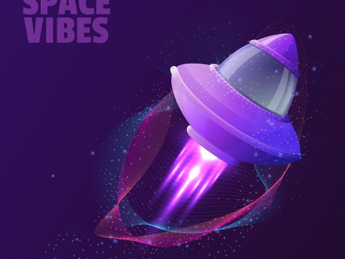 Space Ship Free Vector Illustration