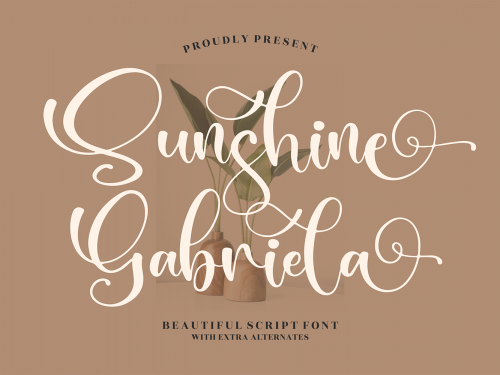 Sunshine Gabriela Free Font