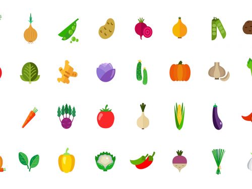 Vegan Food Free Vector Icons