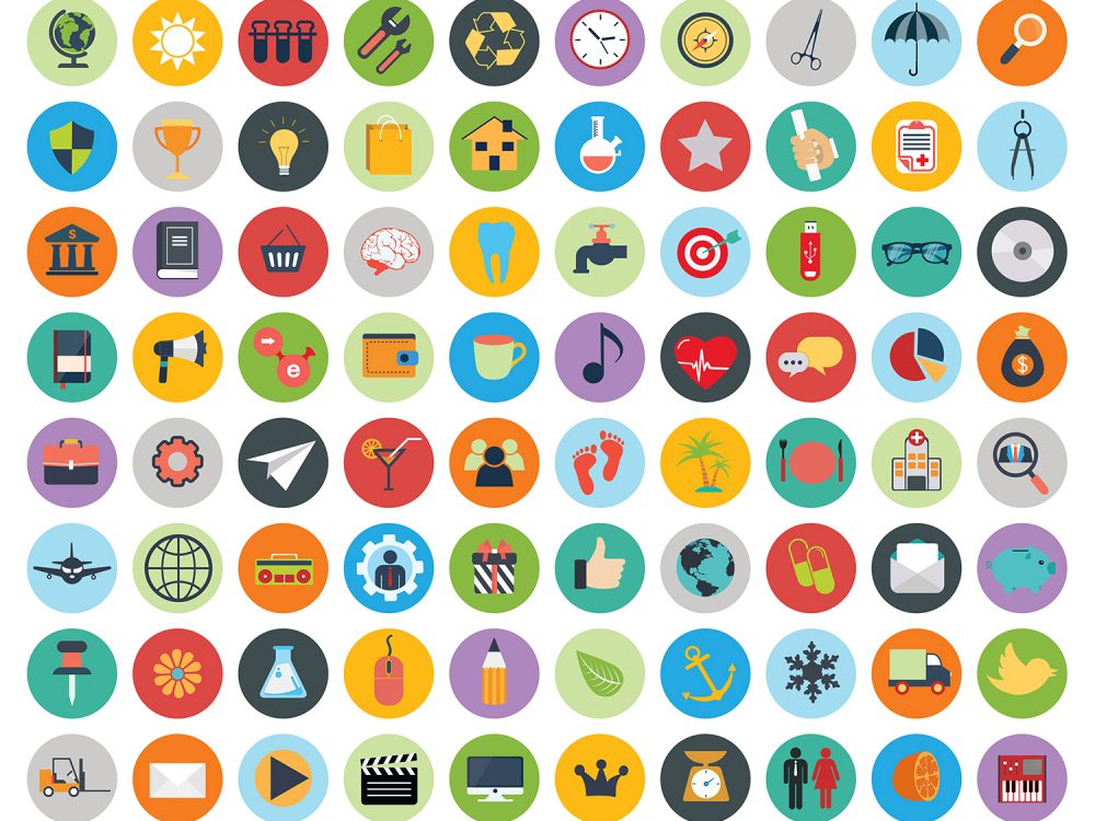 Web and Technology Development Free Vector Icons