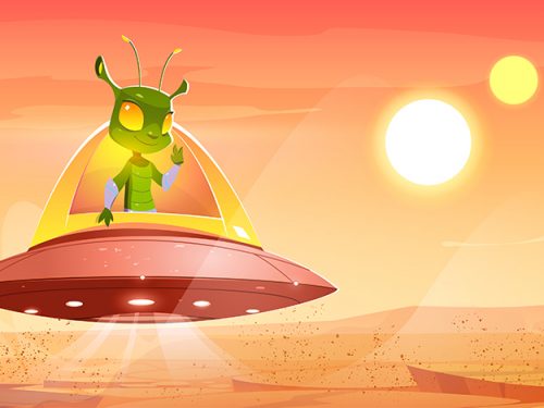 Alien Free Vector Illustration