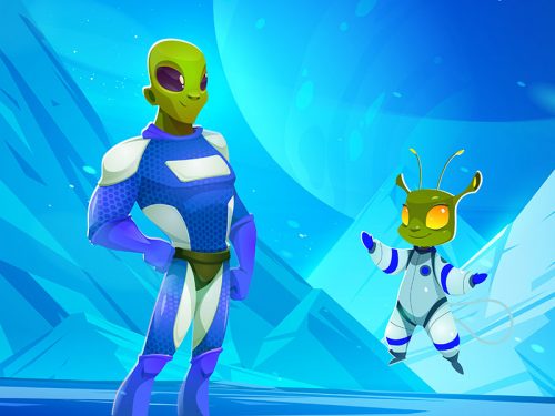 Alien Free Vector Illustration