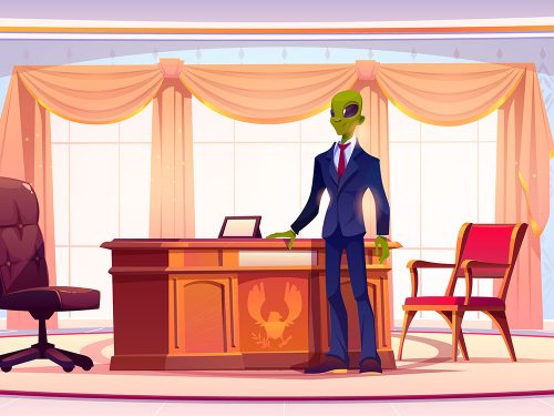 Alien Free Vector Illustration