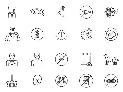 Allergies Line Icons