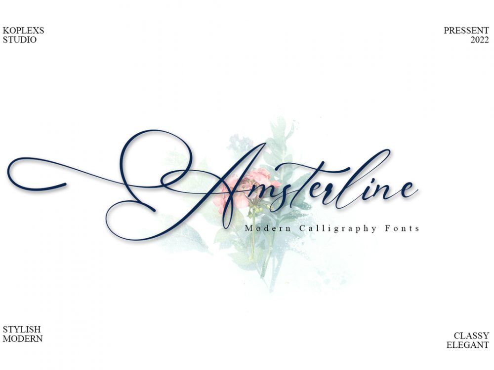 Amsterline Free Font