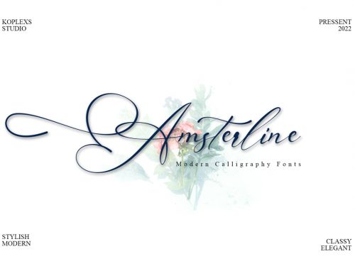 Amsterline Free Font