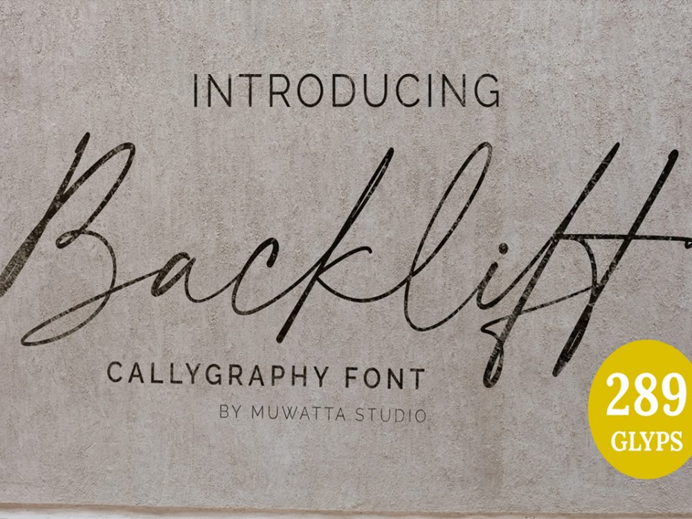 Backlift Free Font