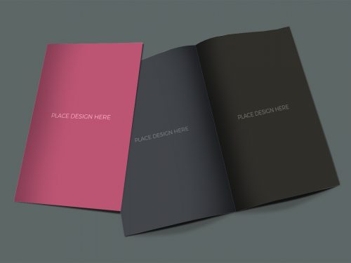 Bi-Fold Brochure Mockup