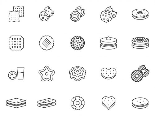 Biscuit Line Icons