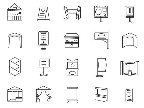 Booth Line Icons