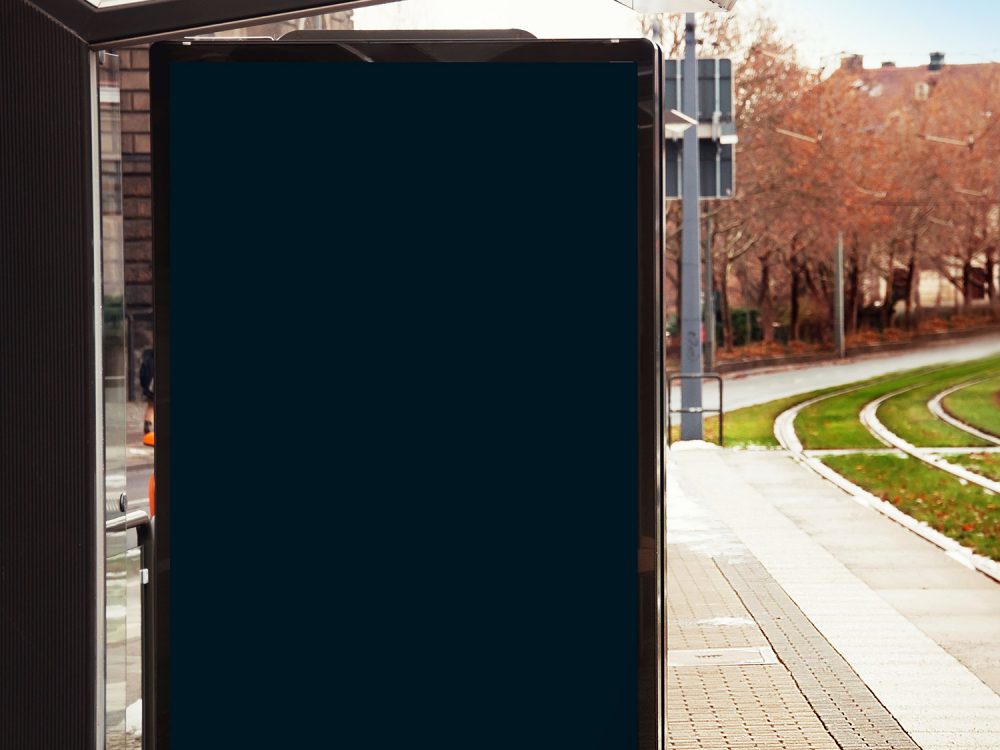Bus Stop Billboard PSD Mockup