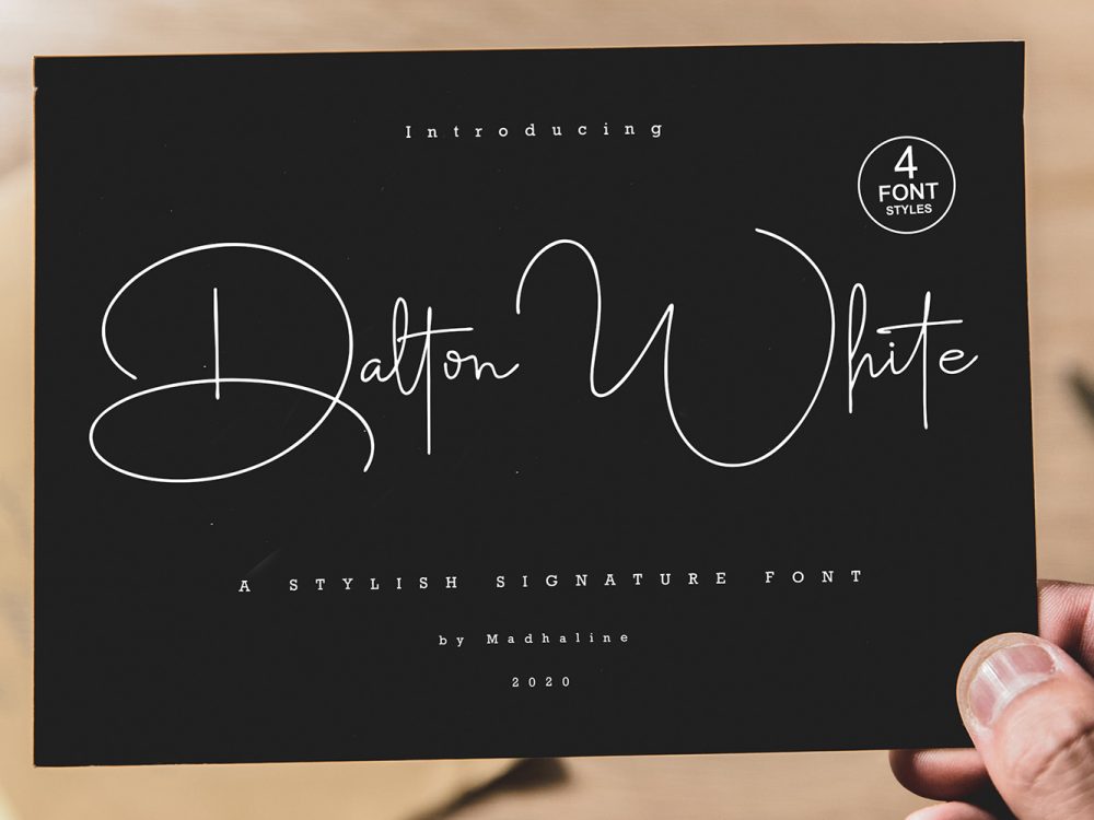 Dalton White Free Font
