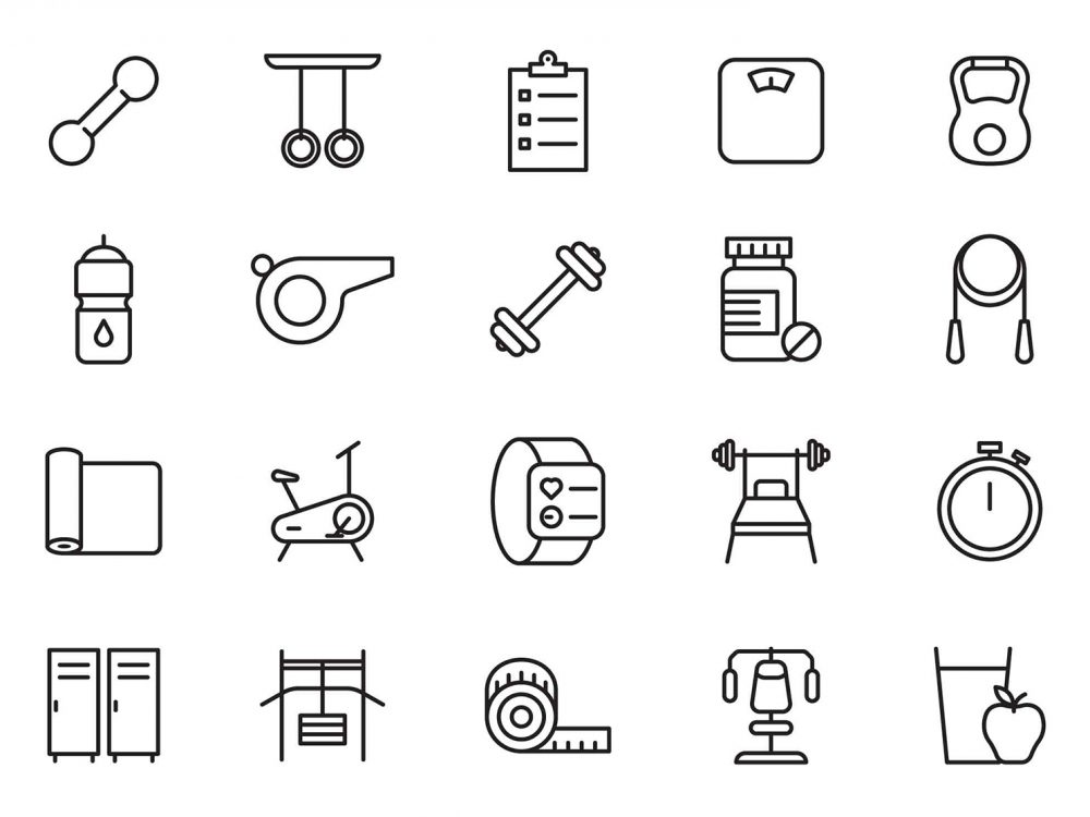Fitness Line Icons