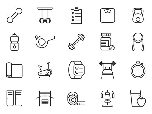 Fitness Line Icons