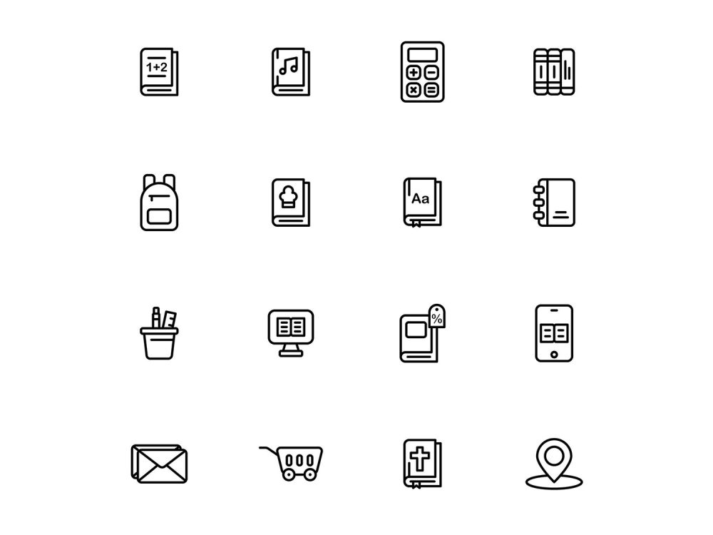 Free Book Store Icons