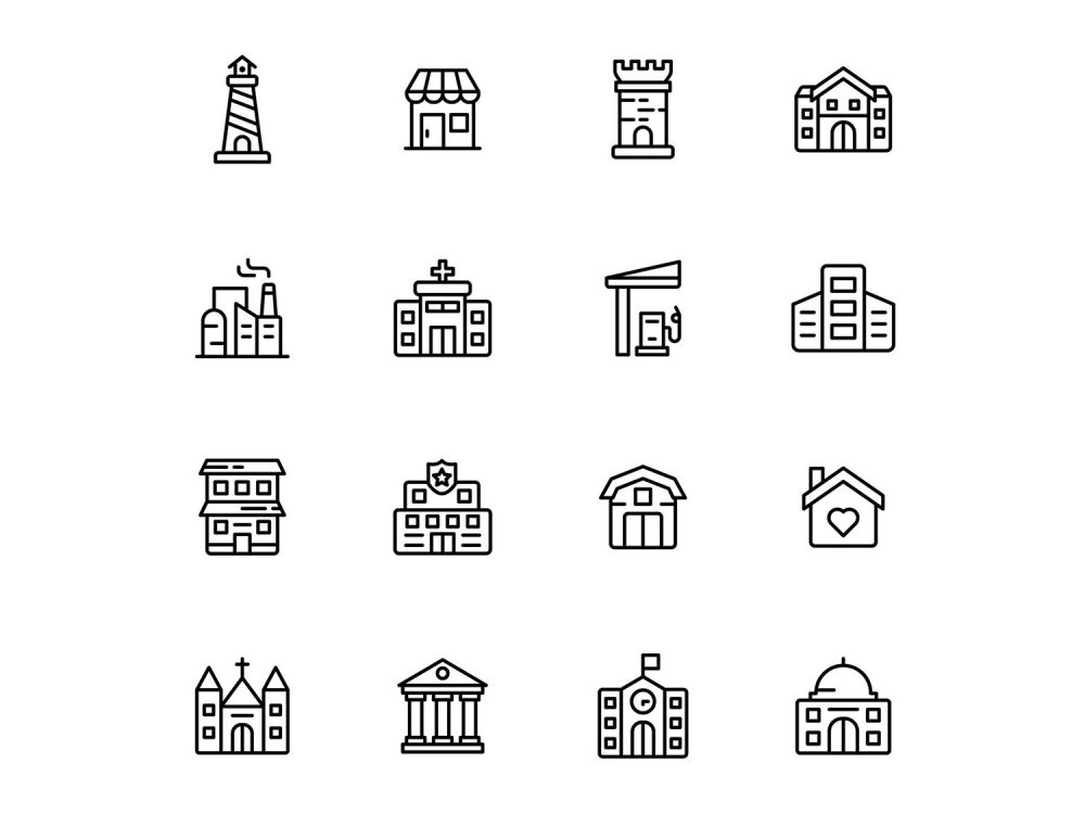Free Building Vector Icons
