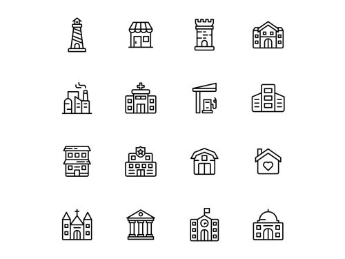 Free Building Vector Icons