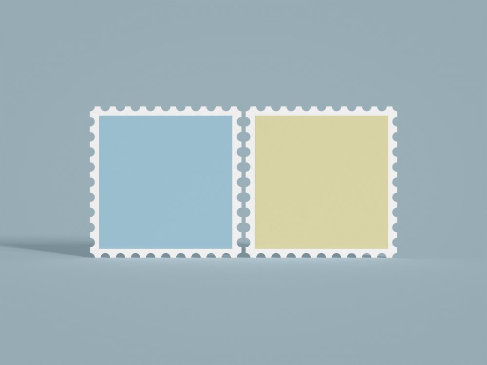Free Postage Stamp Mockup