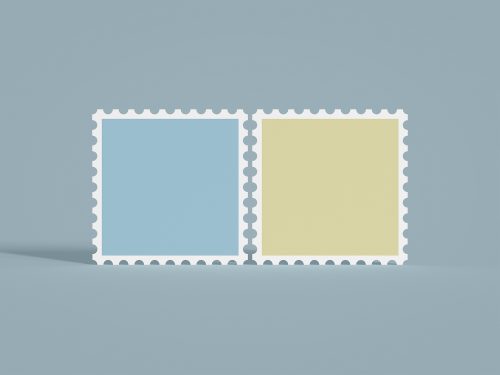 Free Postage Stamp Mockup