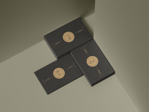 Branding Stack Business Card Mockup