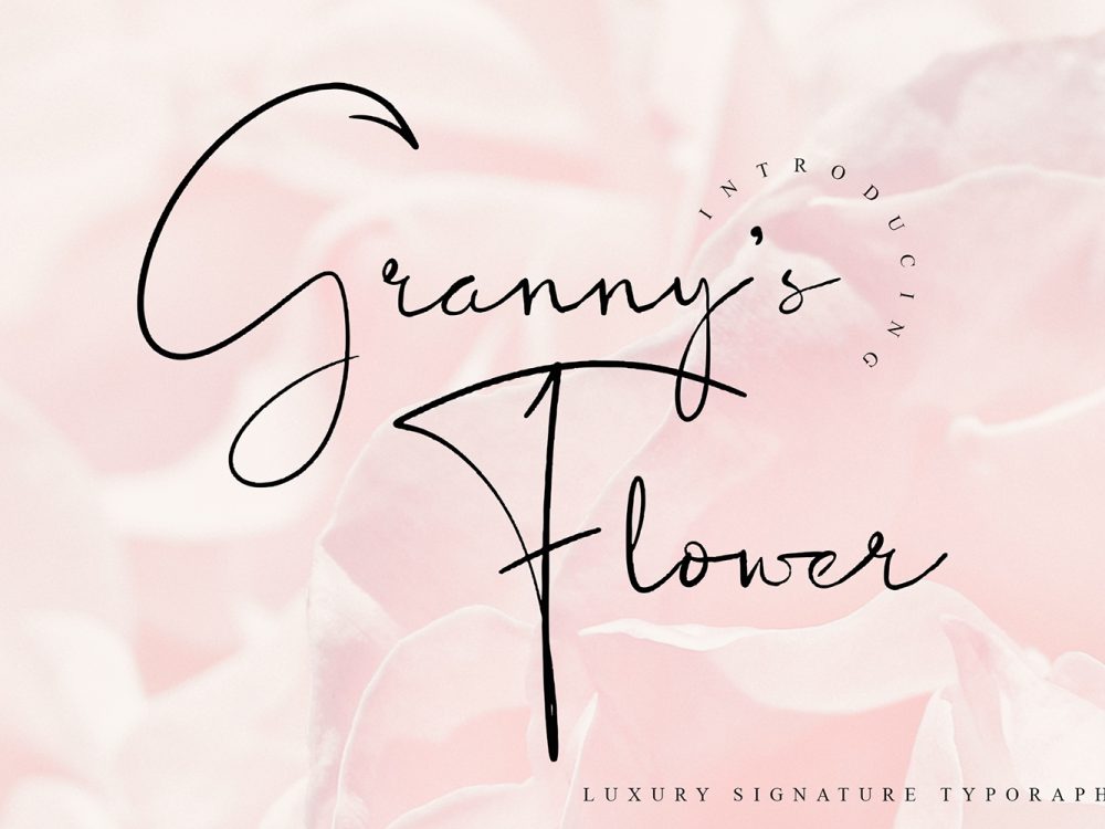 Granny’s Flower Free Font