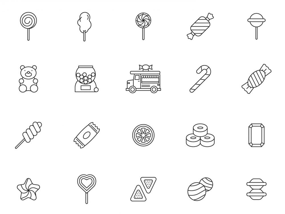 Gummy Candy Icons