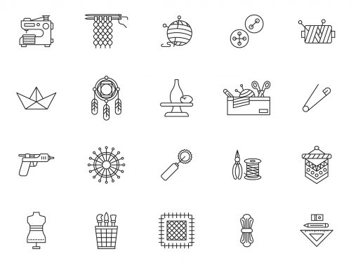 Handicraft Line Icons