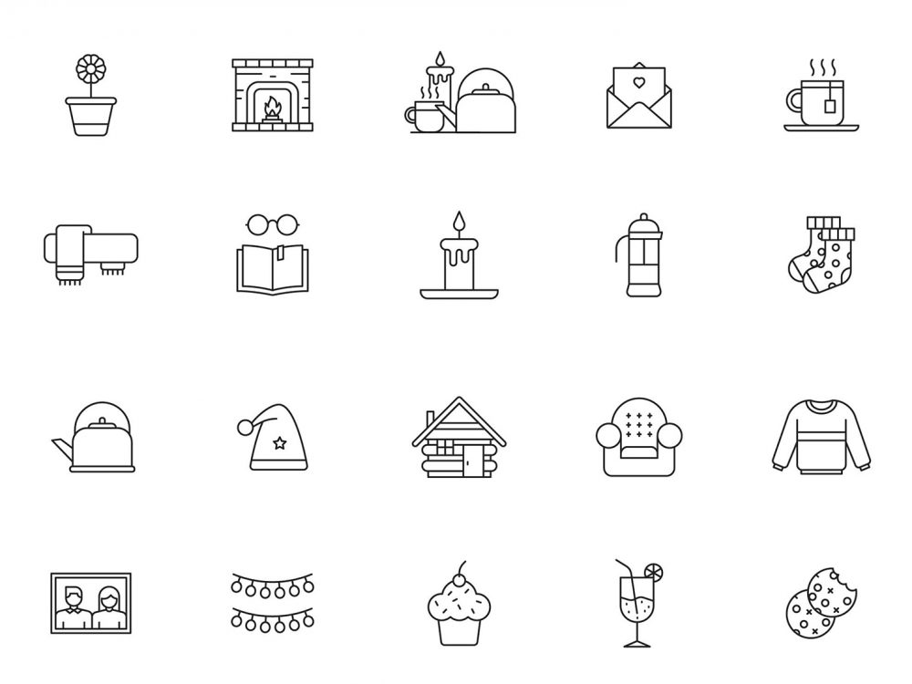 Hygge Line Icons