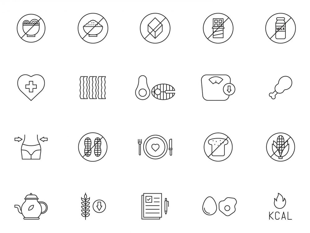 Keto Diet Icons
