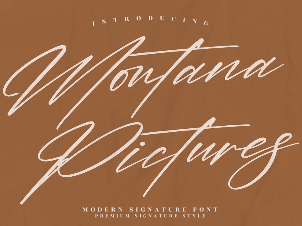 Montana Pictures Free Font