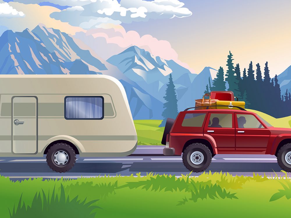 Mountain Landscape Free Vector Illustration