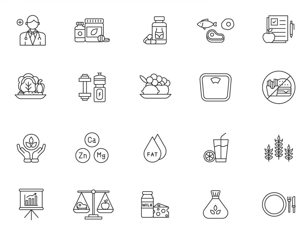 Nutritionist Line Icons
