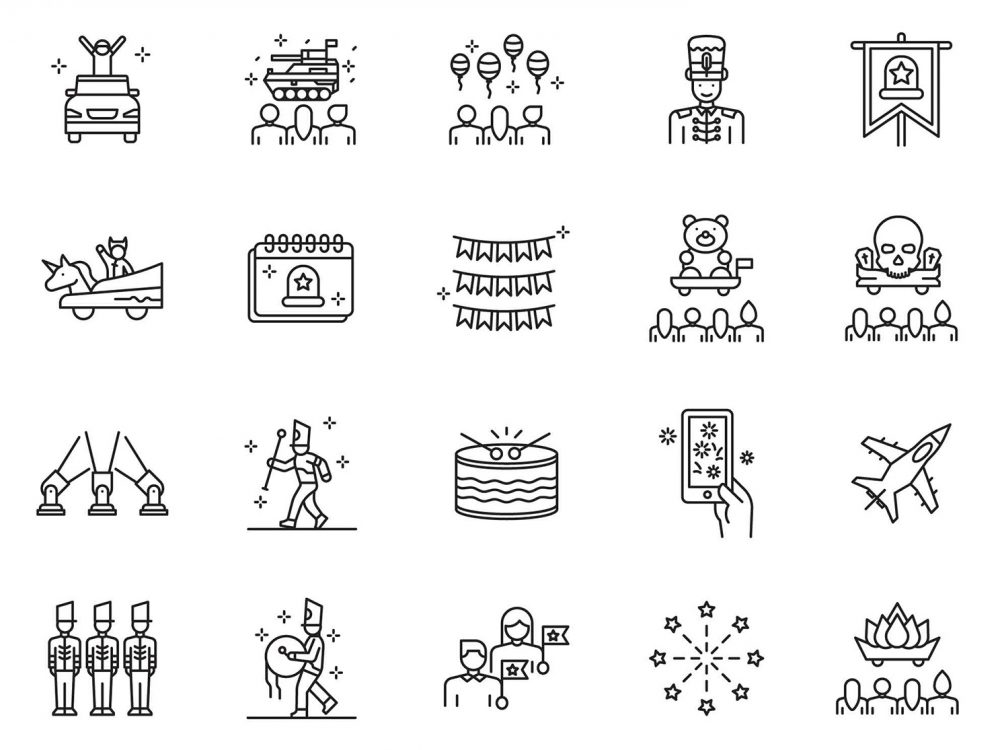 Parade Line Icons