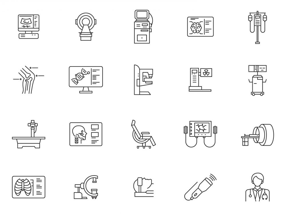 Radiology Line Icons