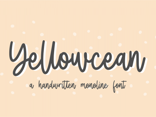 Yellowcean Free Font