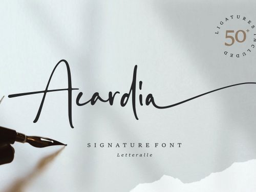 Acardia Free Font