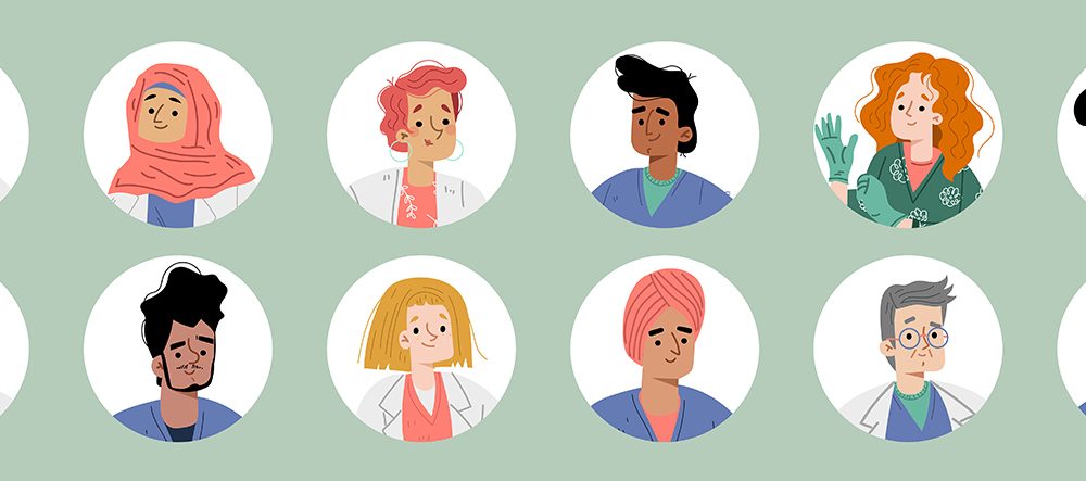 Avatars of Doctors and Nurses Icons